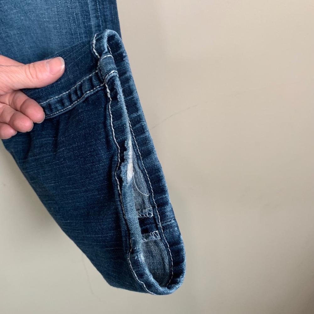 BKE Drew Boot Cut Women's Denim Jeans 29x31.5 Med Wash Mid Rise Saddle Stitch - Picture 7 of 13